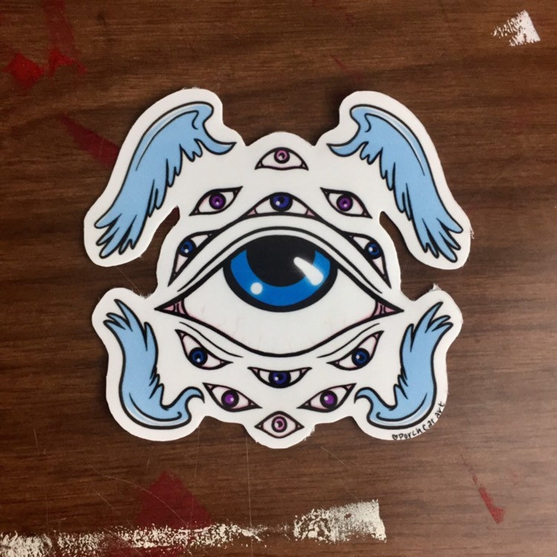 Angel Eyes Biblically Accurate Angel Seraphim Sticker Etsy Sweden