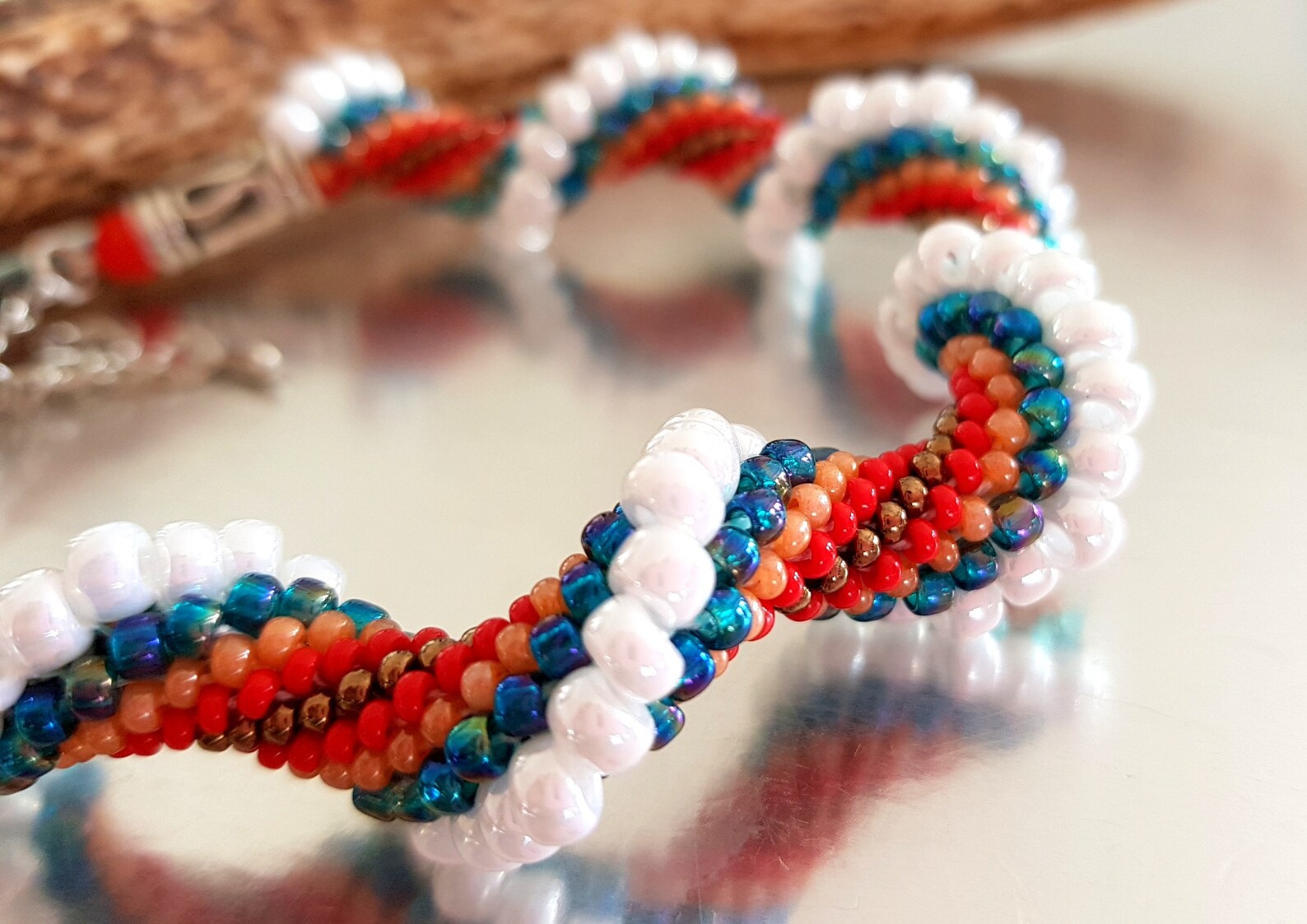16 Strands Beaded Kumihimo Bracelet Pattern Tutorial Braid Etsy