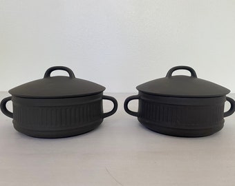 Pair Jens Quistgaard for Dansk Casserole Dish | Two Flamestone Bowls | Denmark