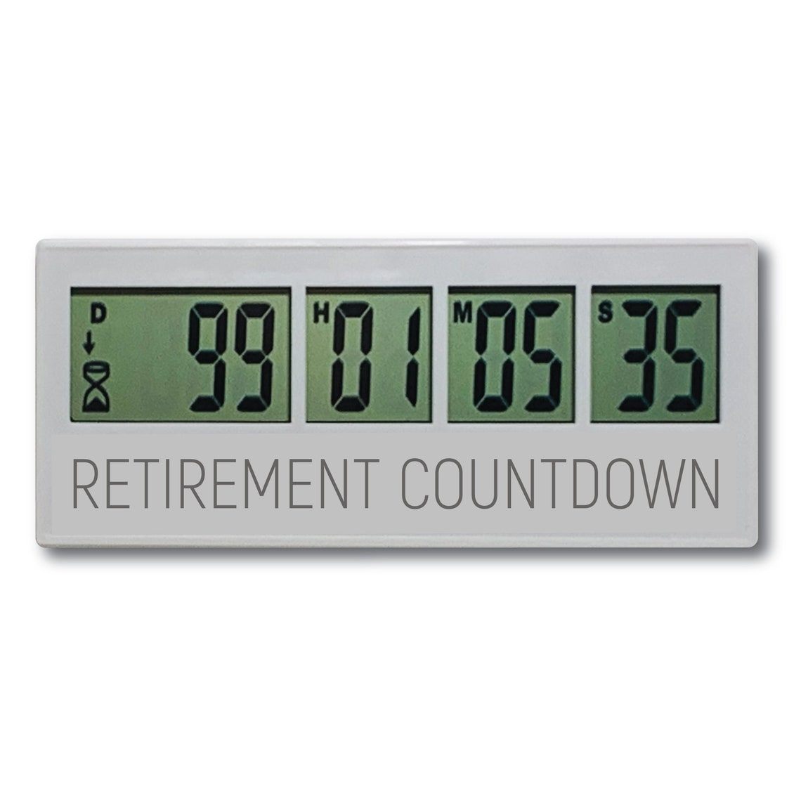 Retirement Countdown Clock Up to 999 Day Countdown Timer Etsy