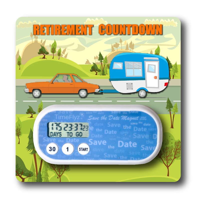 Retirement Countdown Clock & Embellished Card Etsy
