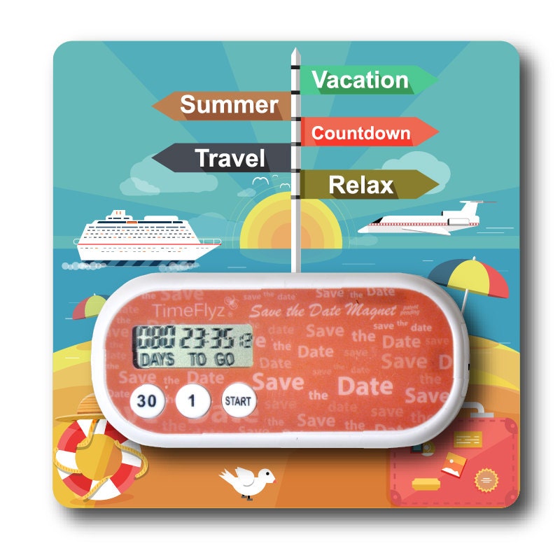 Our Cruise Vacation Countdown Clock & Embellished Card Etsy