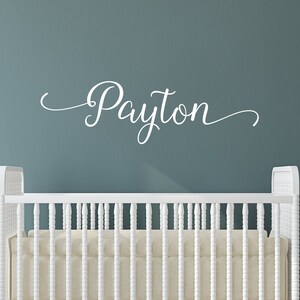 Fancy Personalized Name Decal - Any size and color decal - Boy Decal for Nursery - Girl Dorm Room Name Wall Decal - First Name Decal c398
