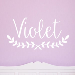 Personalized Custom Name Girls Wall Decal LARGE Wall Decal - Girls Personalized Vine Wall Decal - Girls wall decals teen wall decor mono232
