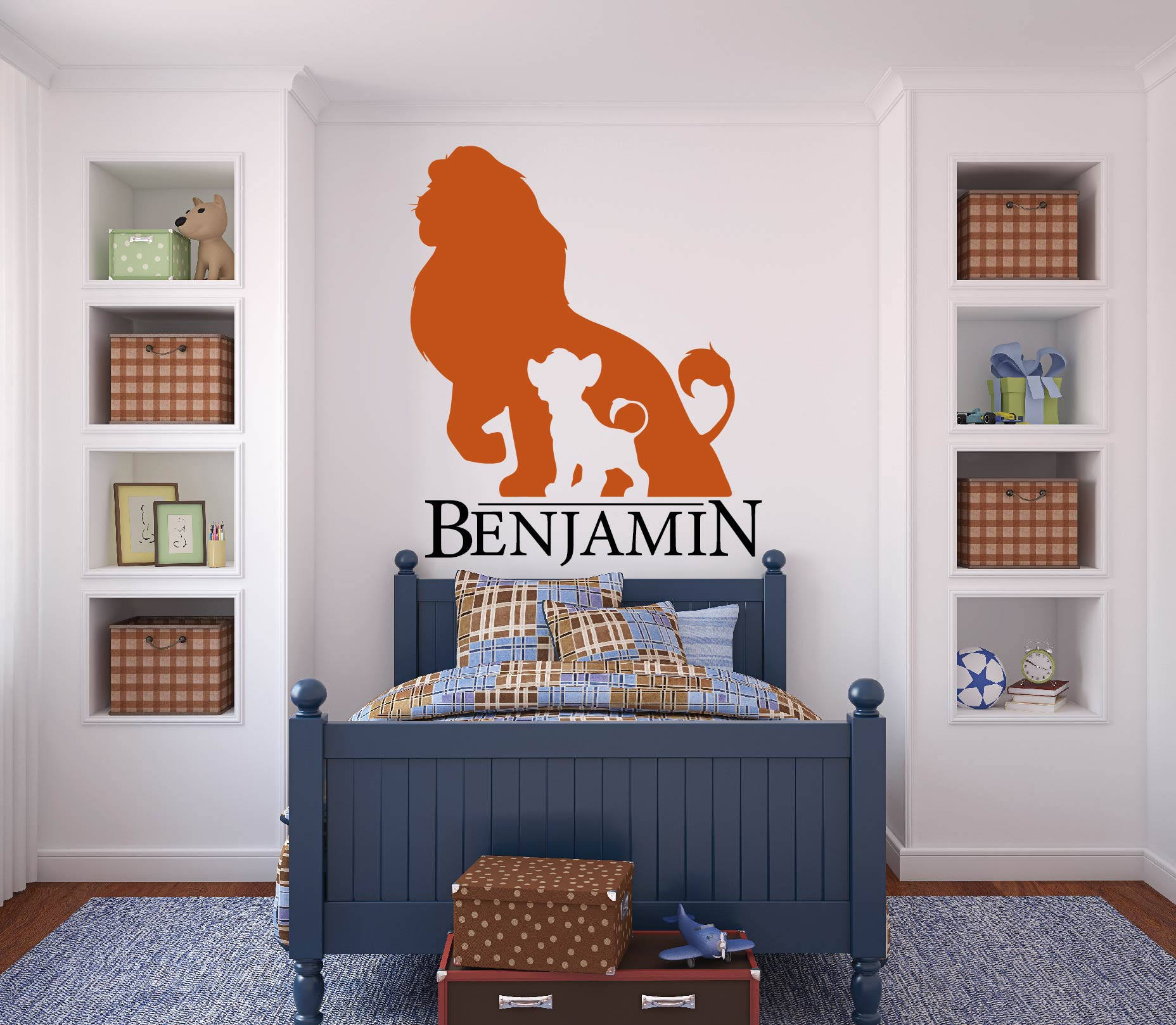 Lion King Personalized Wall Decal Childrens Wall Decor Disney Cub ...