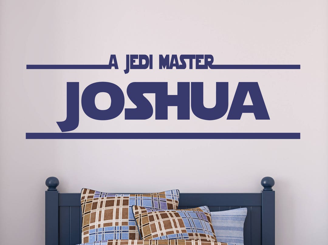 Star Wars Jedi Wall Decal JEDI MASTER Wall Decal LARGE Star Wars Wall