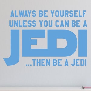 Star Wars Jedi Wall Decal / Vinyl Wall Decal LARGE Star Wars Wall Decal Teen Kids Wall Decal / Star Wars Jedi Decal child245