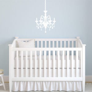 Chandelier Wall Decal LARGE Decal | Chandelier Decal | Kids Teen Wall Decal | Nursery Wall Decals | Chandelier Wall Decal  | Alphabet Garden