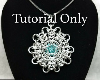 Tutorial sulla cotta di maglia - Dahlia di cristallo - AKA: Fiocco di neve - PDF