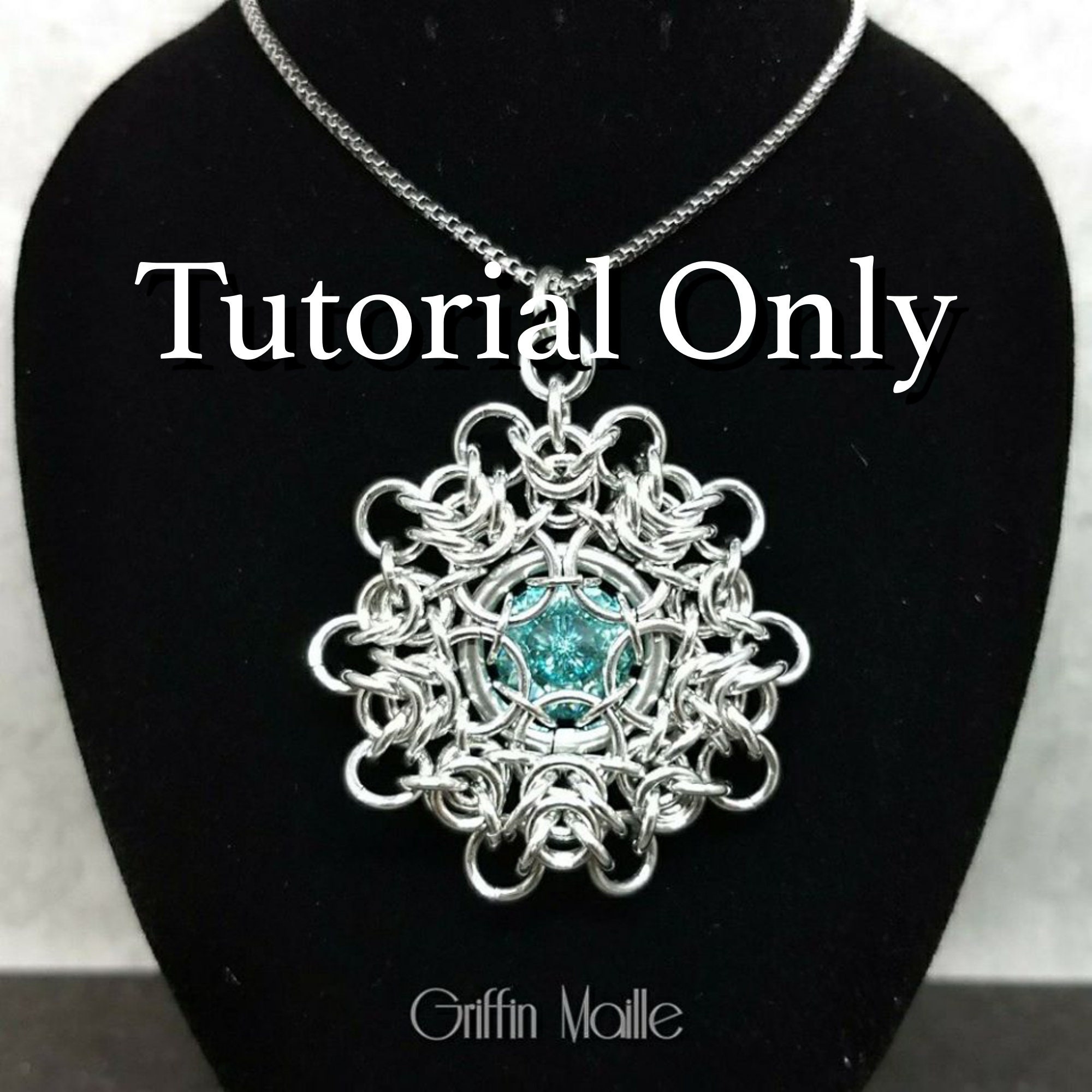 Chainmaille Tutorial - Crystal Dahlia - AKA: Snowflake - PDF - Etsy