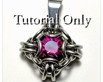 Chainmaille Tutorial - Crux Quadrata Pendant - PDF