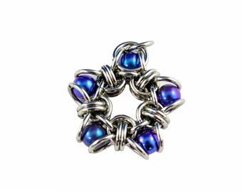 Chainmaille Tutorial - Pearl Star Capture - PDF