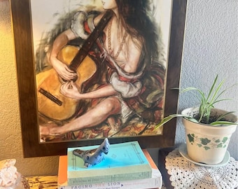 Vintage “Deborah Dreaming” – Sheldon Schoneberg Wall Art Panel