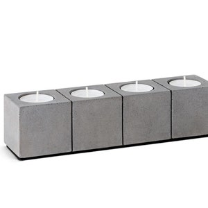 Candle Chandelier BLOCKvier for tea lights-for puristically furnished apartments. image 2