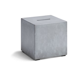 Money box made of concrete, with this unusual money box saving money is even more fun.