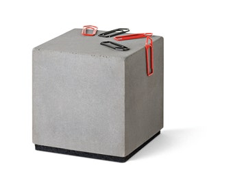 Magnetisch "blok" uiterst aantrekkelijk - magnetische paperclipdispenser van beton