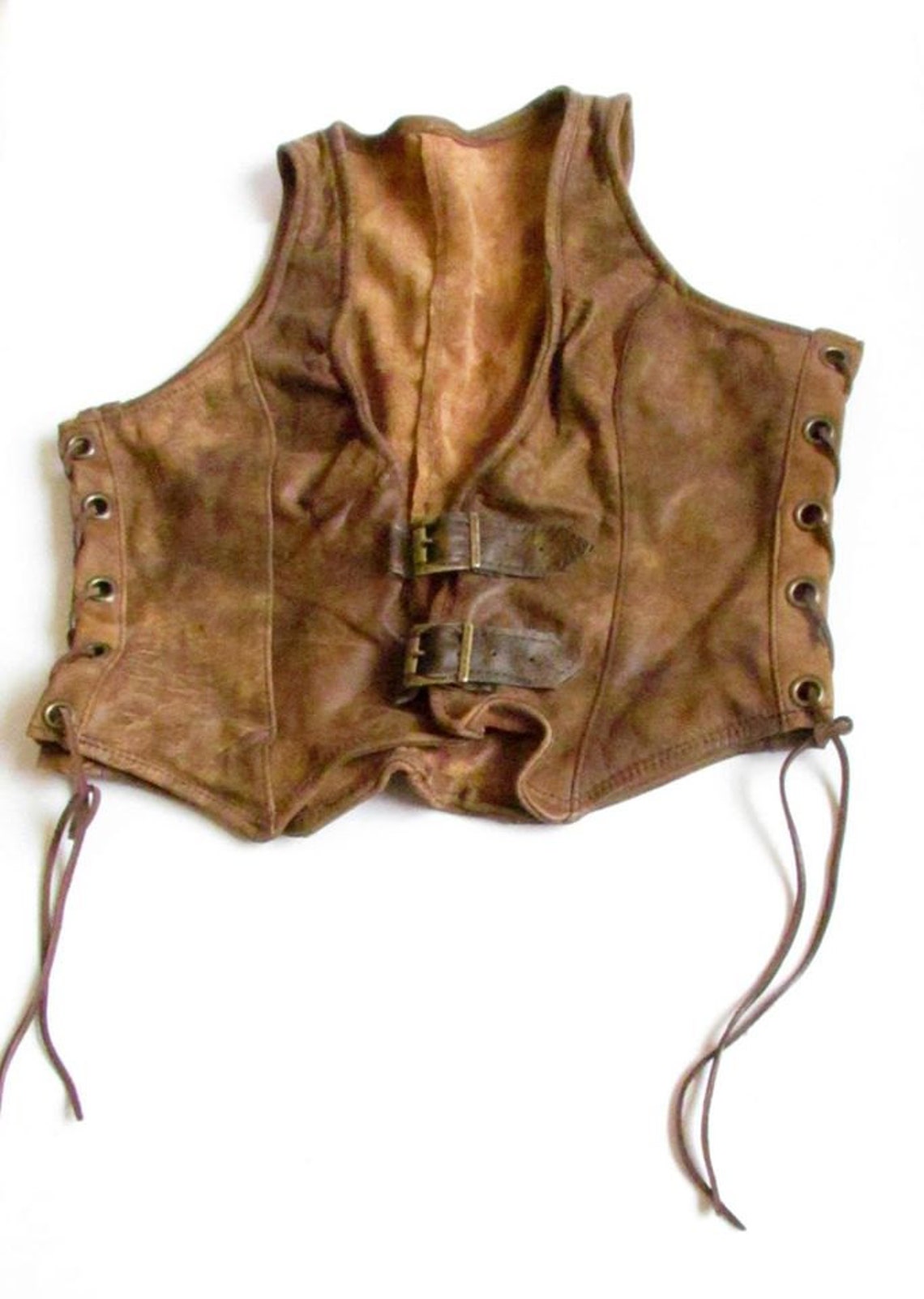 Leather Vest / Womens Leather Vest / Brown Lether Vest / Brown Stylish