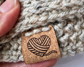 Custom tag, Cork tags, tag, fabric custom tag, personalized, suede tag, engraved tag, button, knitting button, business tag, fabric tags,