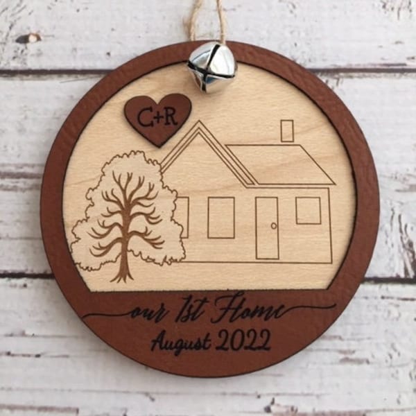 Personalized Christmas ornament, first home, engraved Christmas ornament, tree decoration, love, christmas tree decoration, christmas gift,
