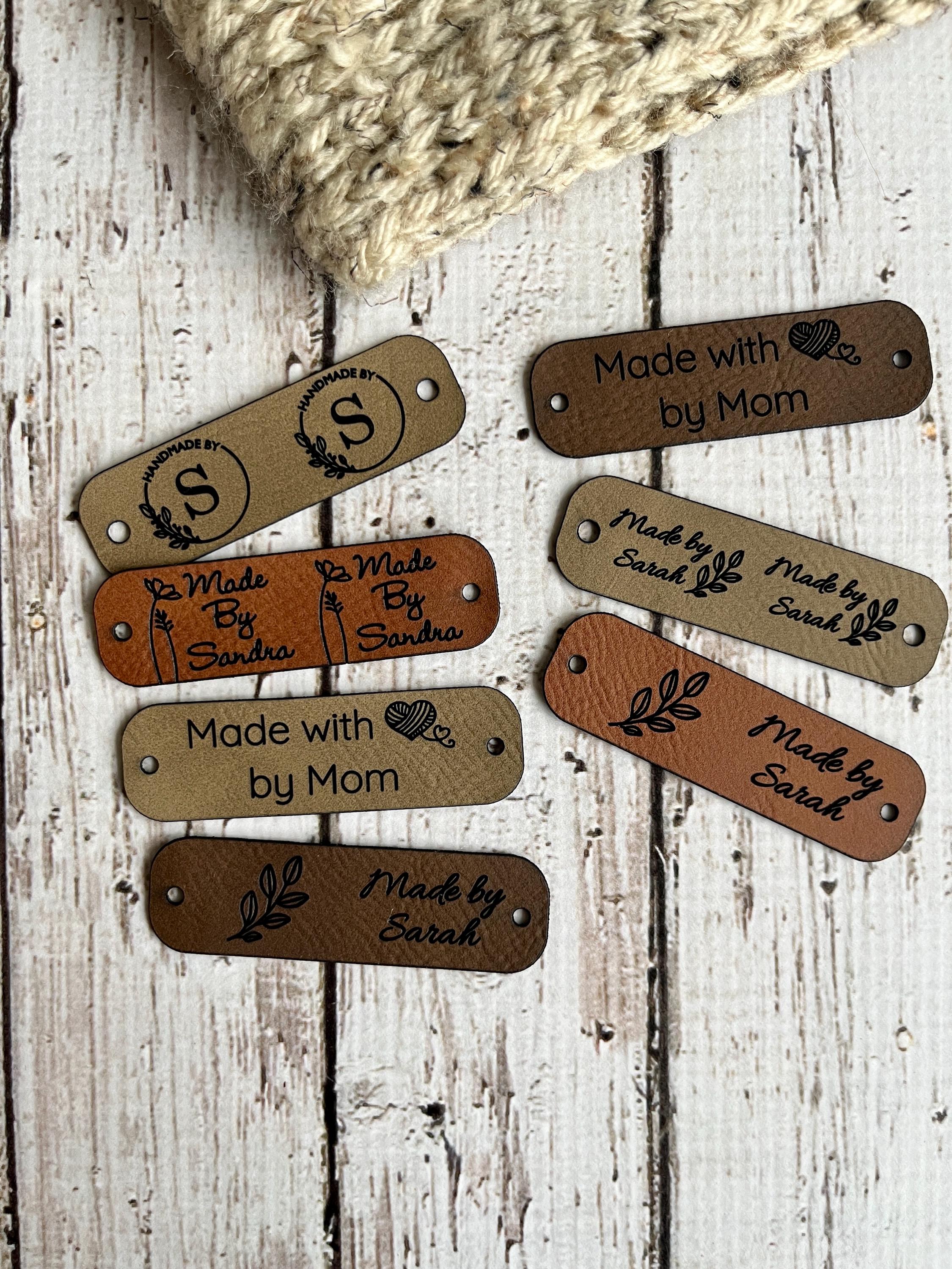 Faux Leather Tag, Rivet Tag, Custom Tag, Custom Tag, Personalized ...
