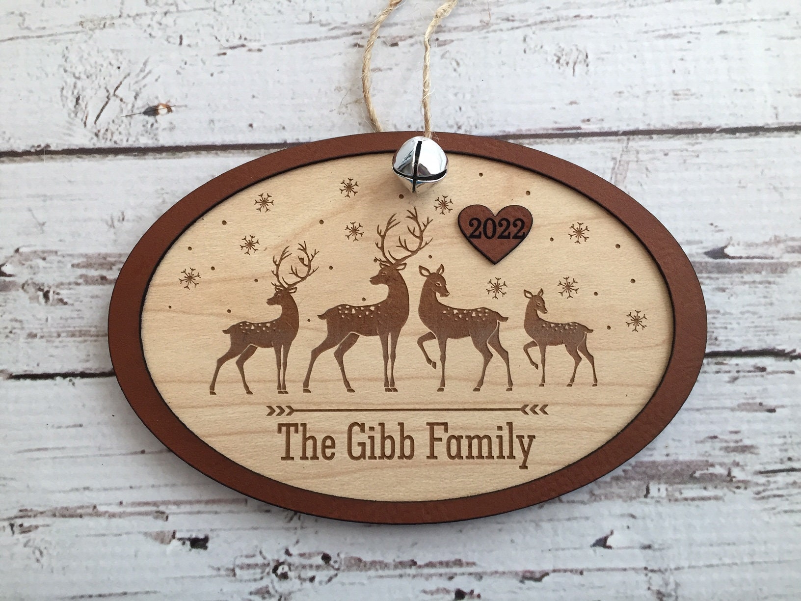 Personalized Christmas Ornament Engraved Christmas Ornament Etsy Canada