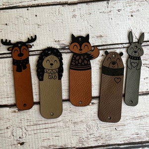 Forest Animal Tags, Bear, Fox, Rivet Tags, No Sew Tags, Ultra Suede ...