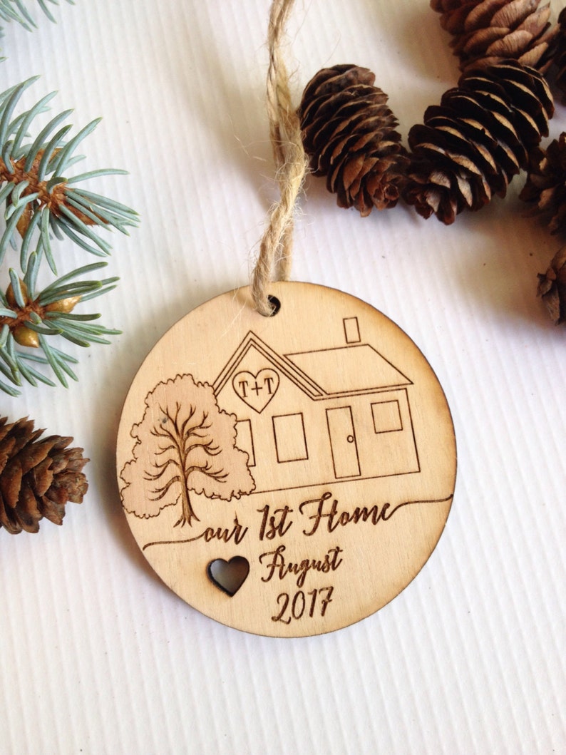 Personalized Christmas ornament first home engraved | Etsy