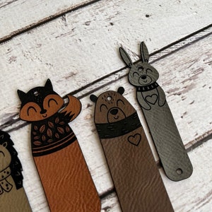 Forest Animal Tags, Bear, Fox, Rivet Tags, No Sew Tags, Ultra Suede ...