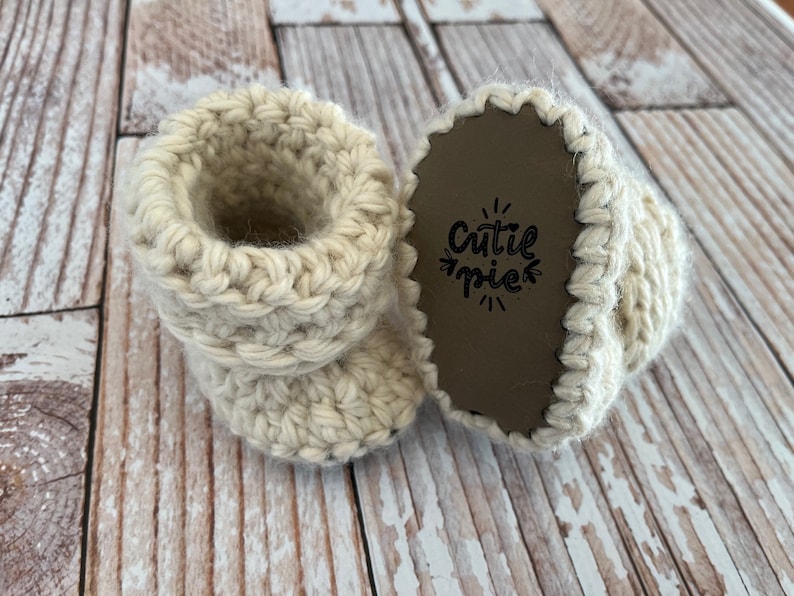 Faux leather Baby soles, precut baby bootie soles, engraved design bootie bottoms, knitting baby soles, crochet baby shoe soles image 1