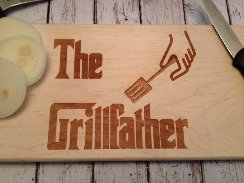 Custom Engraved Cutting Board dad gift Father/'s Day gift bbq cutting personalized father/'s day gift Barbecue board the godfather
