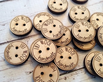 Custom button, design,  personalized, wood button, engraved button, button, knitting button, craft button,