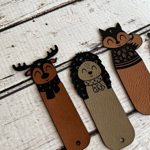 Forest Animal Tags, Bear, Fox, Rivet Tags, No Sew Tags, Ultra Suede ...