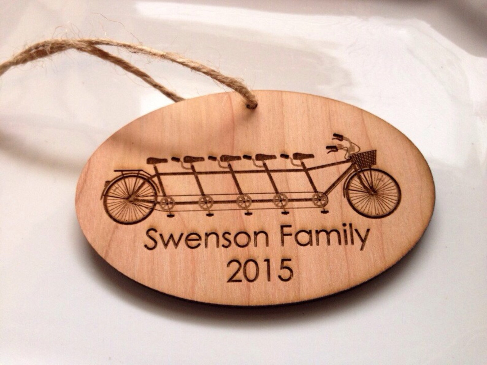 Personalized Christmas Ornament Bicycle Tandem Bike Etsy