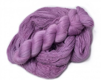 Spanish Lavender - handdyed yarn, lace weight, merino single ply