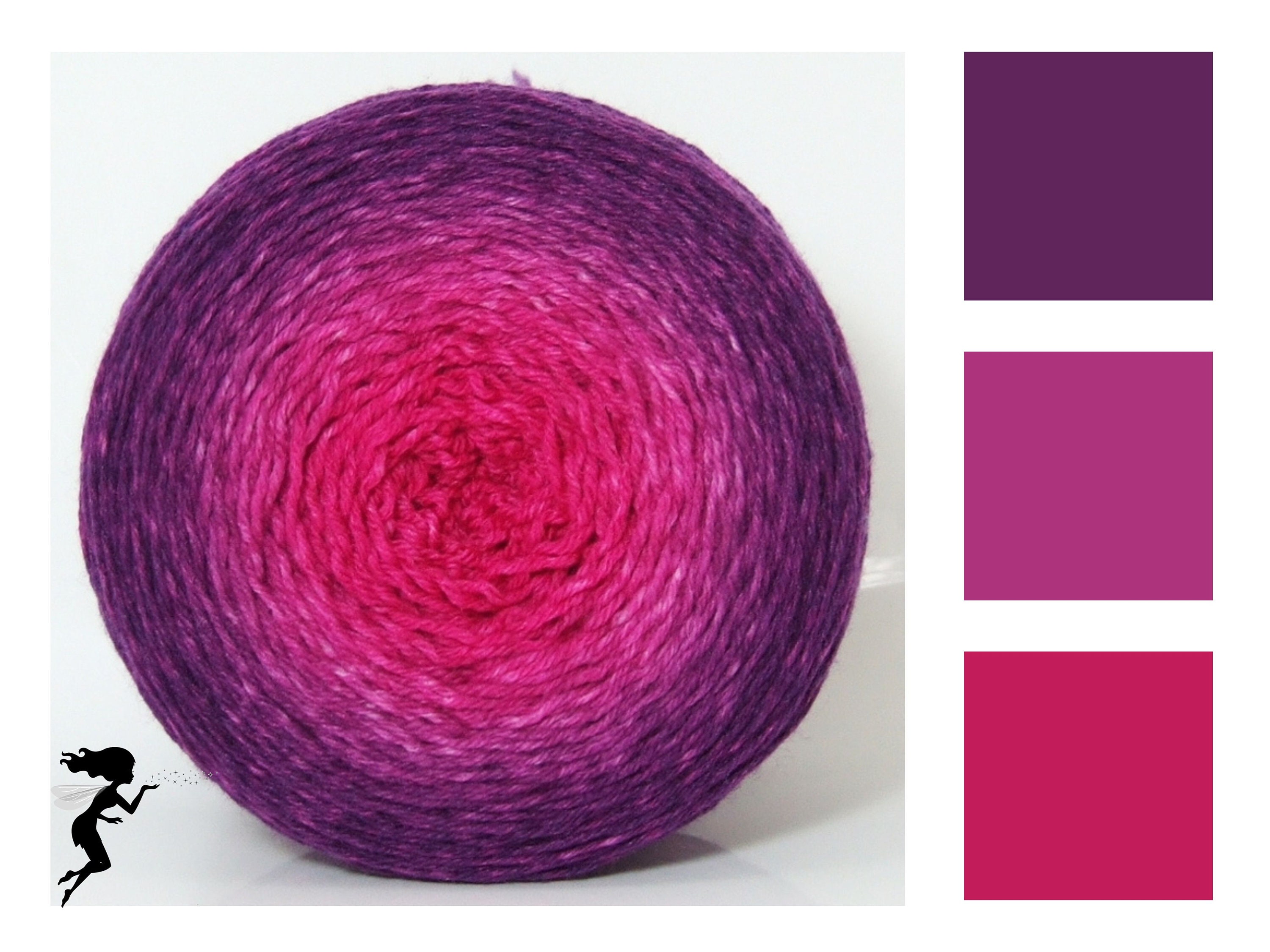 Purple Orchid* Gradient yarn 75/25 Merino/Silk - Fingering