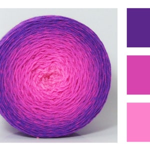 Ultraviolet neon* Farbverlaufswolle handgefärbt Merino extrafein