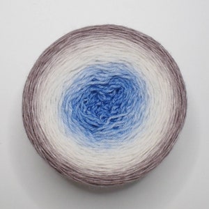 Hand Dyed Gradient Yarn, Merino DK Weight Wintersky image 4