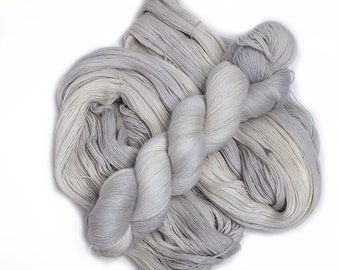 Platinum - Hand Dyed Yarn, Merino Lace Weight