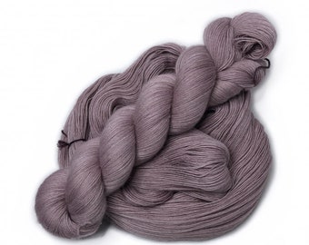 Hand Dyed Lace Yarn, Merino, Lace Weight - Dove