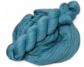 Hand Dyed Lace Yarn, Merino, Lace Weight - Capriblau