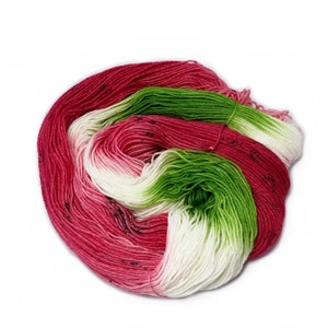 Wassermelone Merino-Sockenwolle, Sockenwolle Bild 3