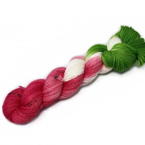 Wassermelone Merino-Sockenwolle, Sockenwolle Bild 2