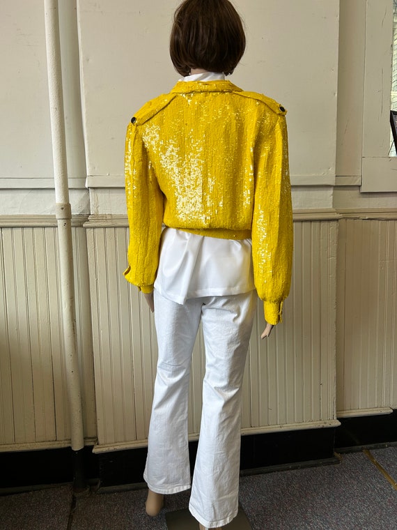 Sequin cropped jacket - image 2