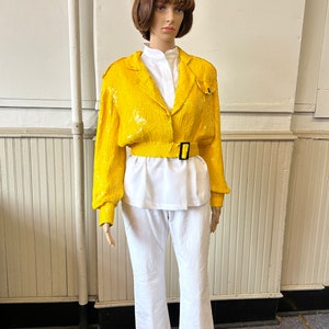 Sequin cropped jacket