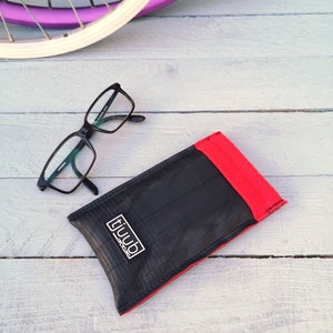 Estuche para gafas de tubo de bicicleta negro con cierre a presión regalo para ciclistas de carreras imagen 5