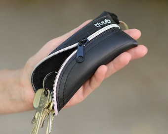 Key holder – car key cover – handmade of recycled bicycle inner tubes