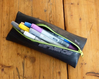 Trousse à crayons en tubes de vélo - trousses à crayons upcyclées