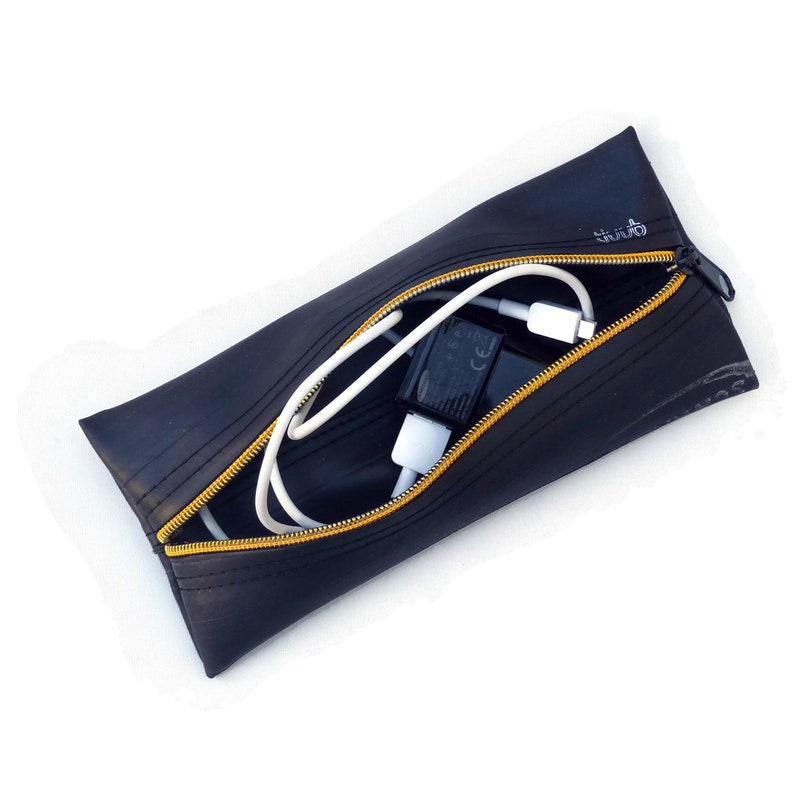 Pencil pouch black pencil pouch mens pencil pouch Etsy