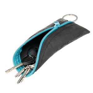 Key holder car key cover handmade of recycled bicycle inner tubes image 9