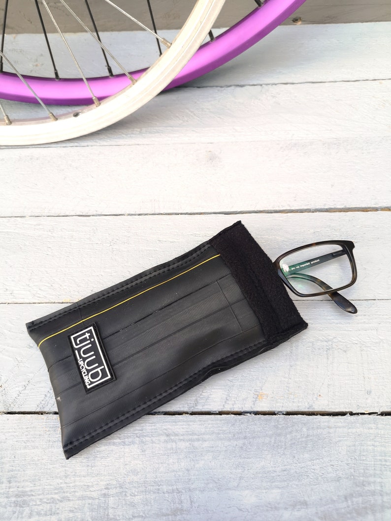 Estuche para gafas de tubo de bicicleta negro con cierre a presión regalo para ciclistas de carreras Schwarz